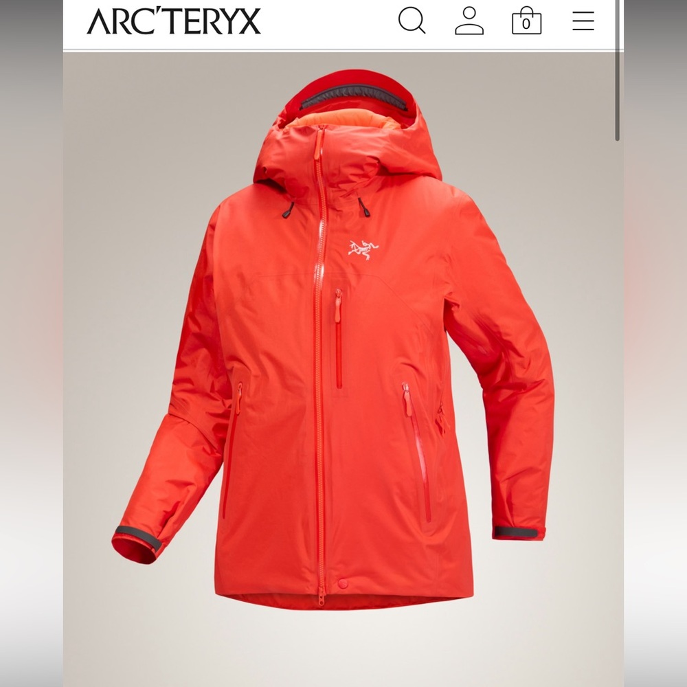 Arc’teryx Women's Red Jacket Medium Insulated Beta AR Puffer Gortex Snow Coat
